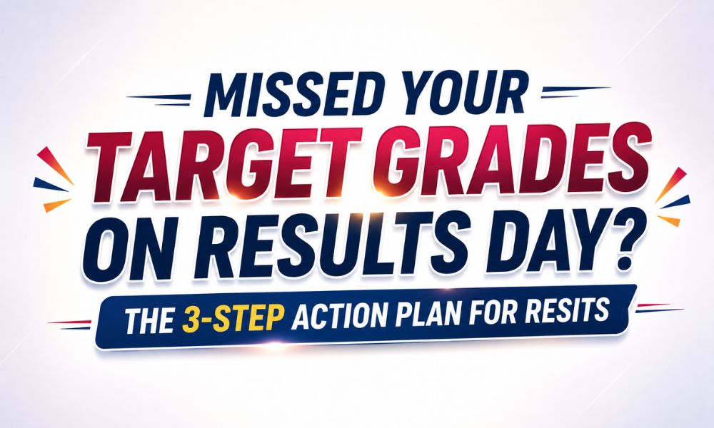 Missed Your Target Grades on Results Day? The 3-Step Action Plan for Resits